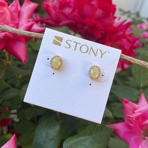 New✨ Yellow Rhinestone Earrings